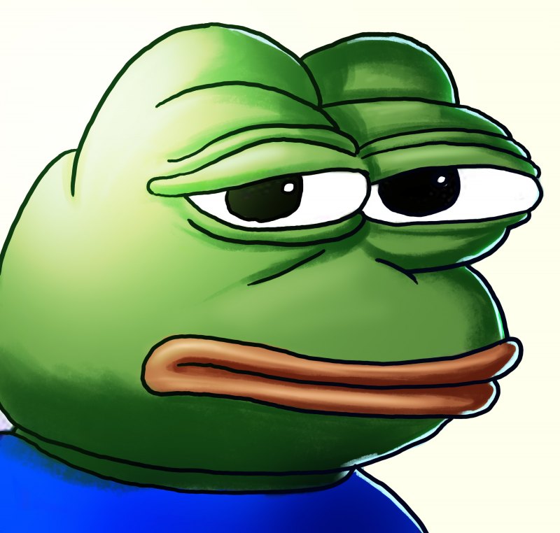 Грустная жабка Пепе