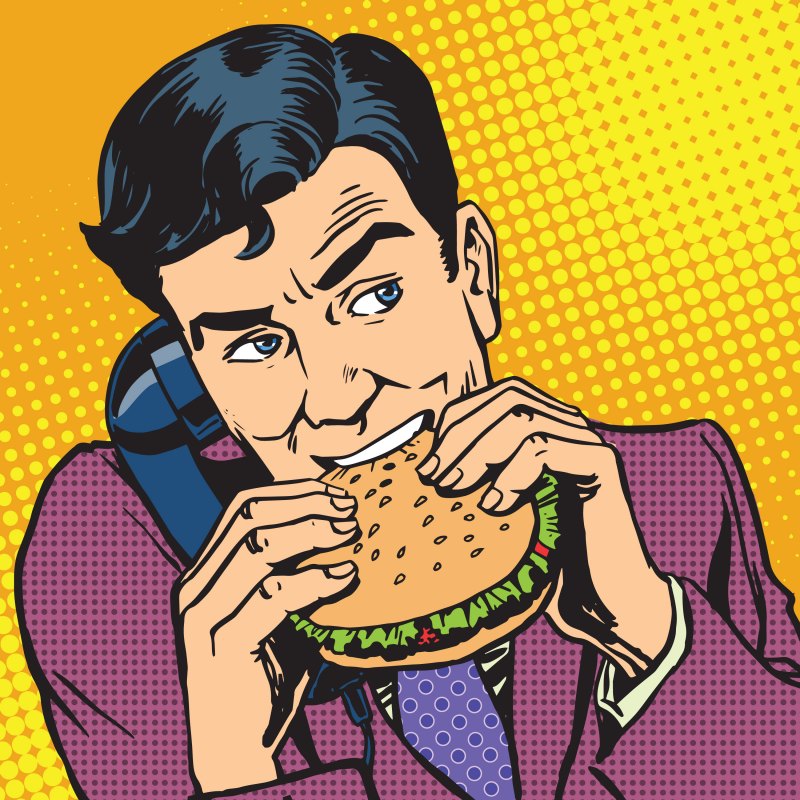 Завтрак поп арт