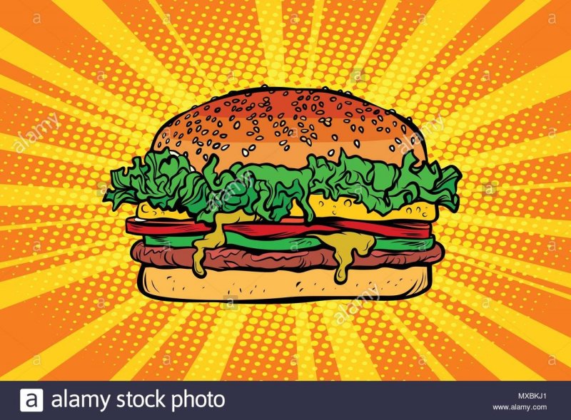 Меню в стиле поп арт