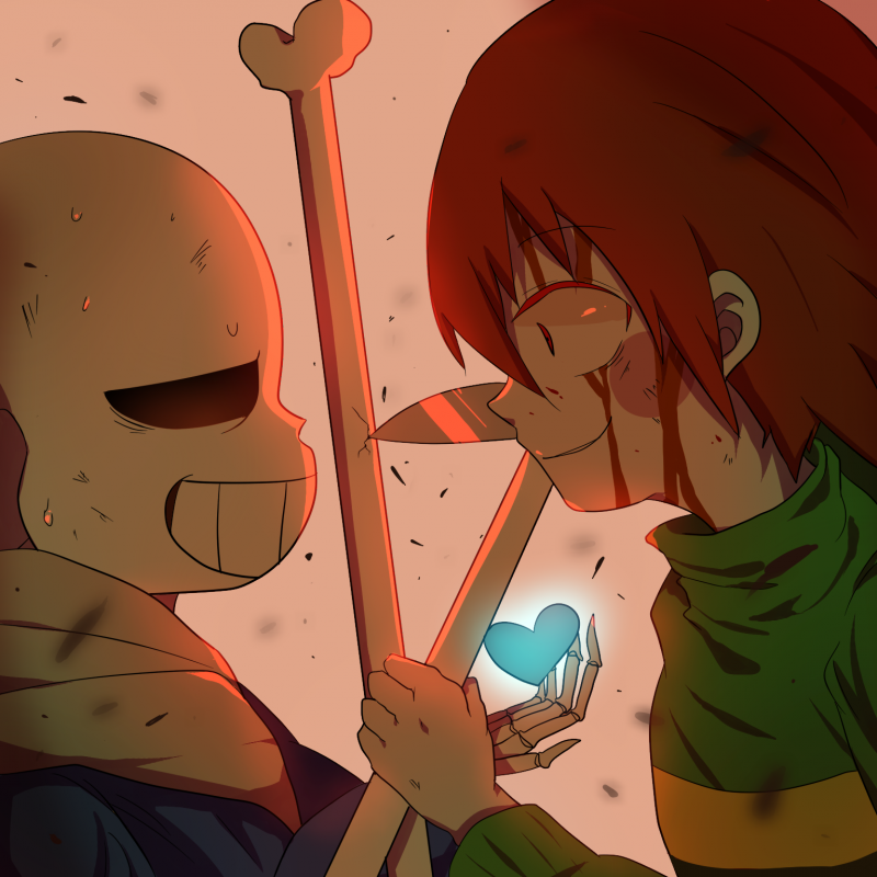 Undertale Chara и Санс