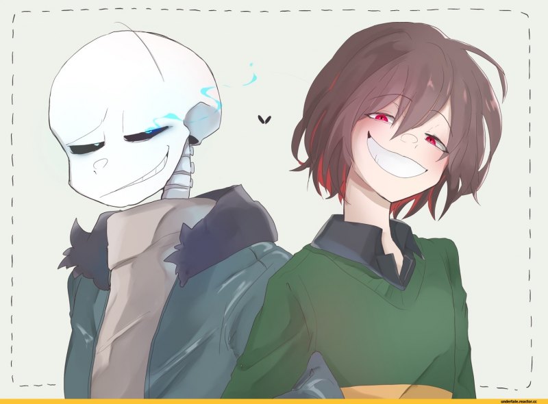 Sans Frisk and Chara