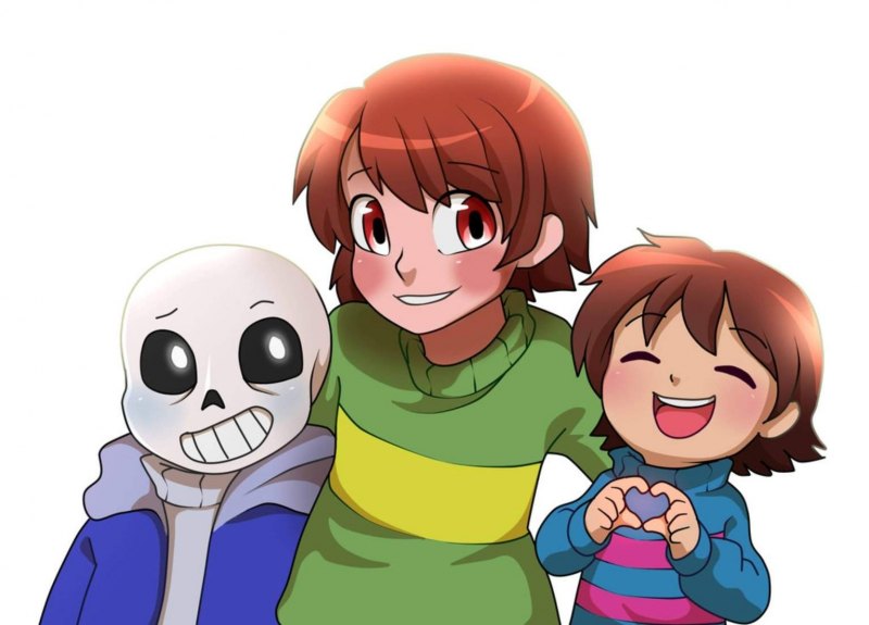 Андертейл Чара и Фриск