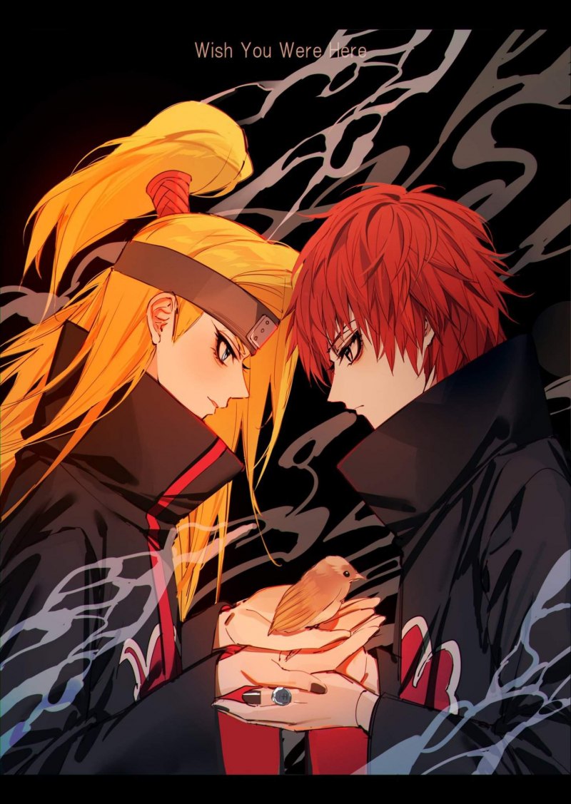 Дейдара и Сасори арт