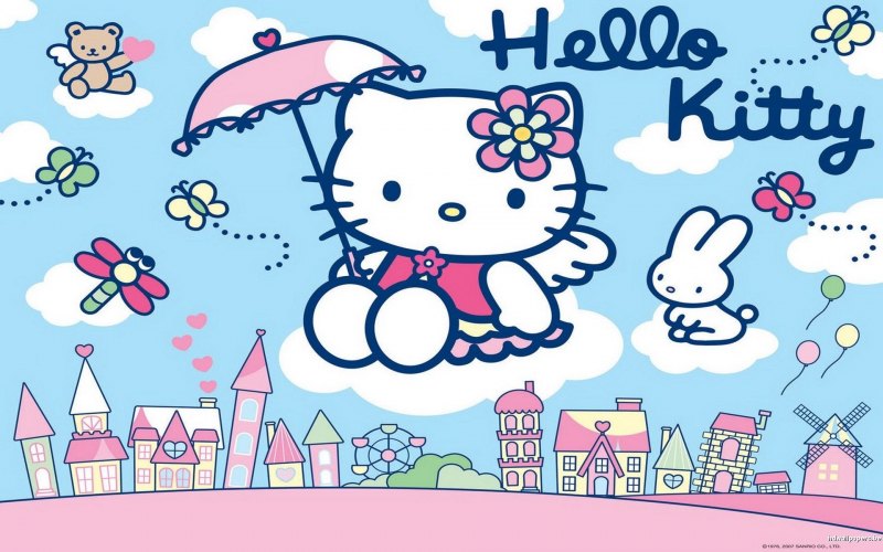 Фон для фотошопа Китти