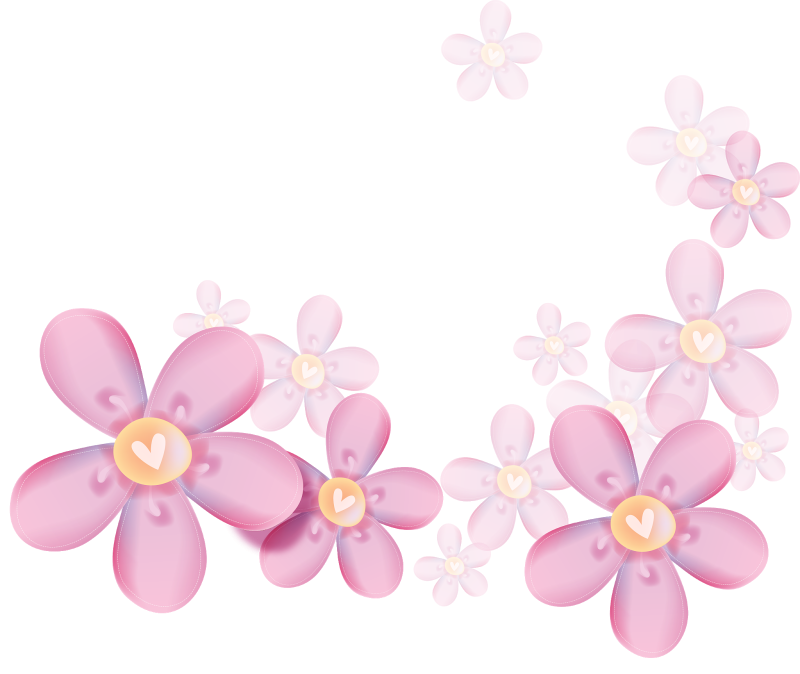 Цветы мультяшные