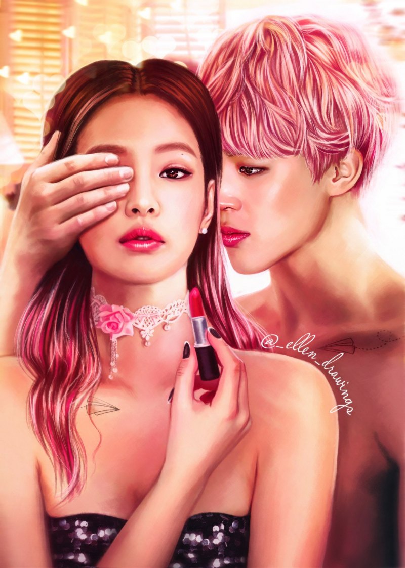 Чимин и Дженни арт