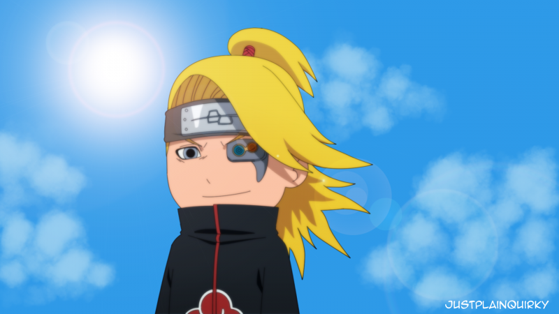 Дейдара в кимоно