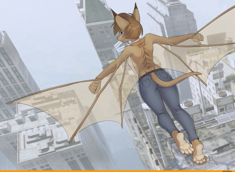 Фурри в городе арты