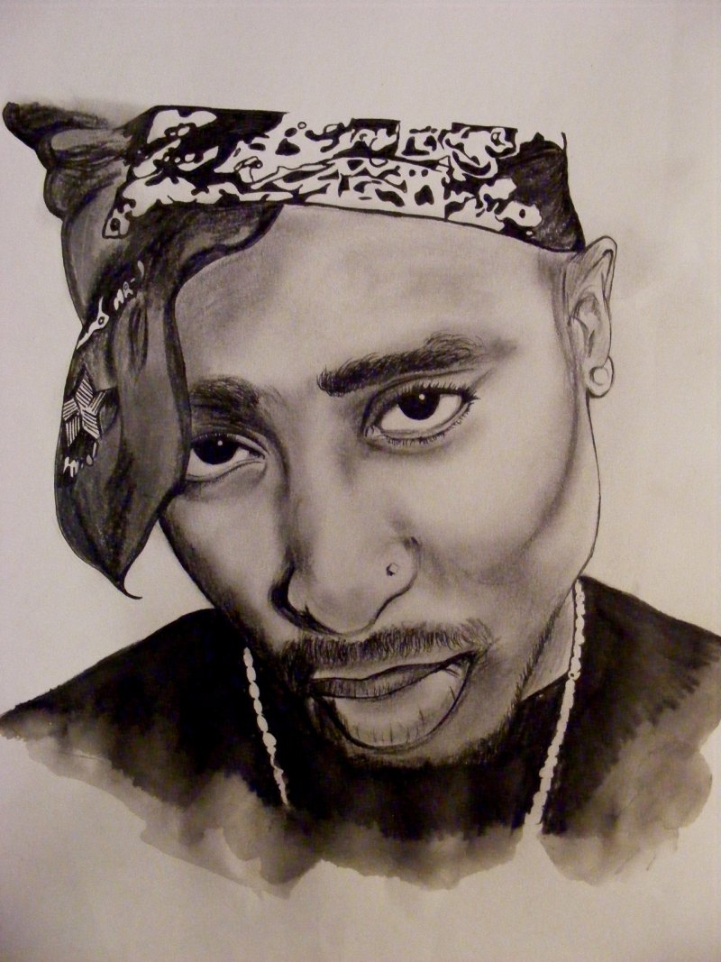 2pac портрет