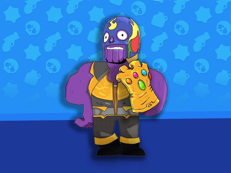 Brawl Stars Эль Примо арт
