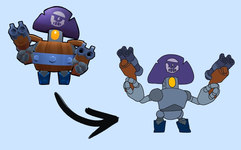 Дэррил Brawl Stars без бочки