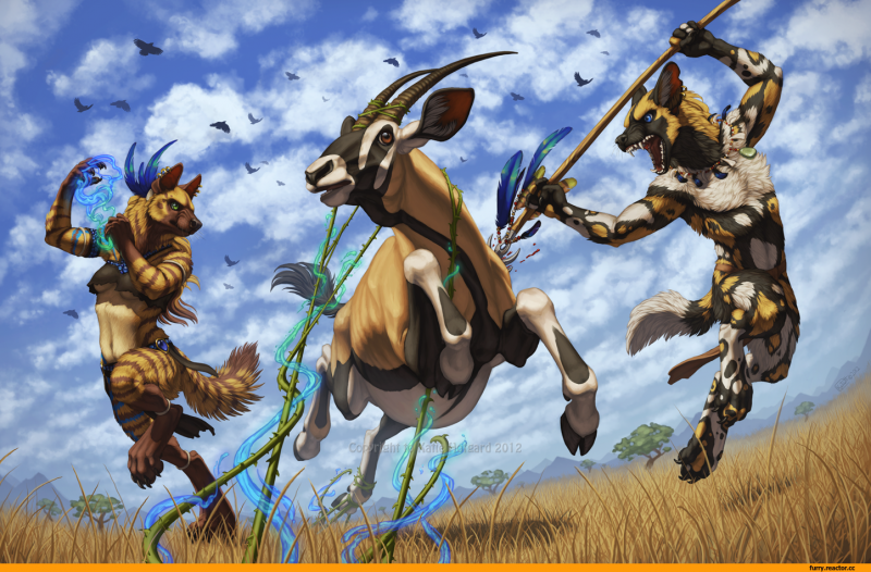 Аниме зверолюди гиены