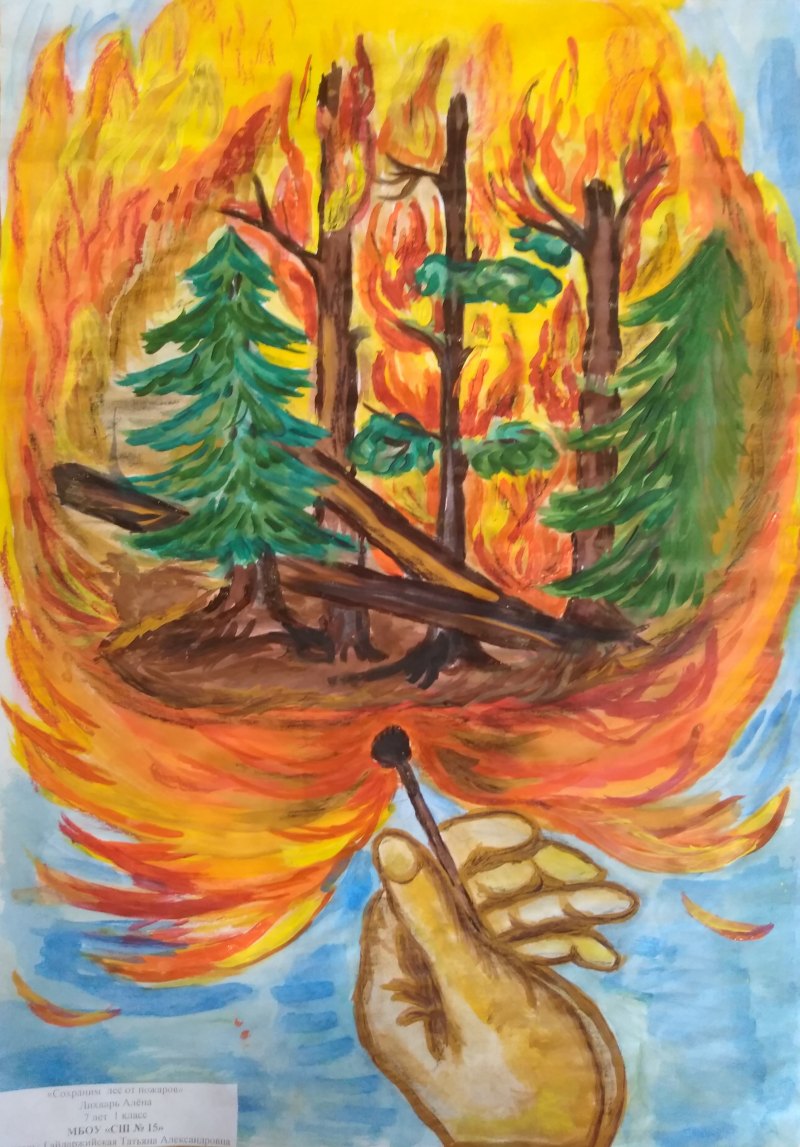 Рисунок на тему пожарная бе