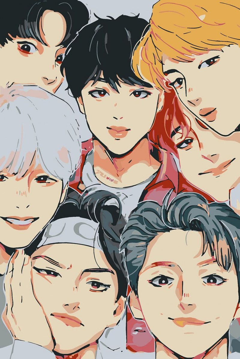 Группа БТС арты