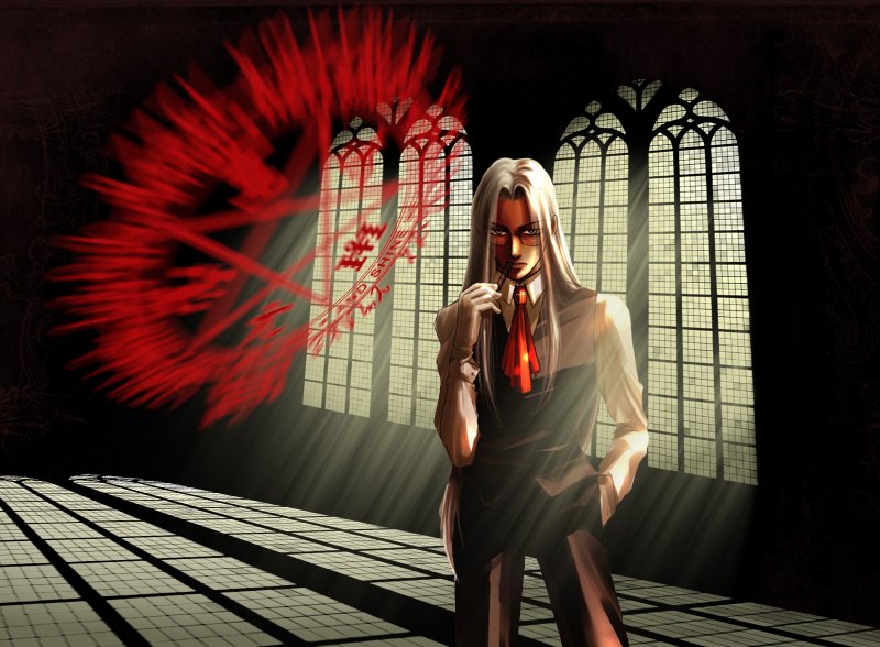 Hellsing Интегра и Алукард