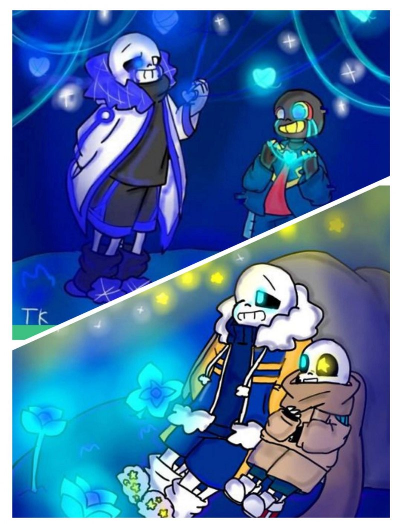 Outertale Frisk x Sans