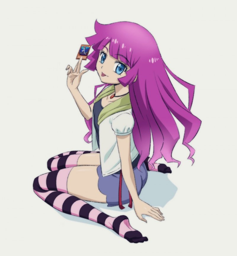 1girl :d Bangs blush Demon_Horns