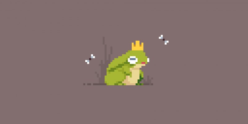 Жаба пиксель арт