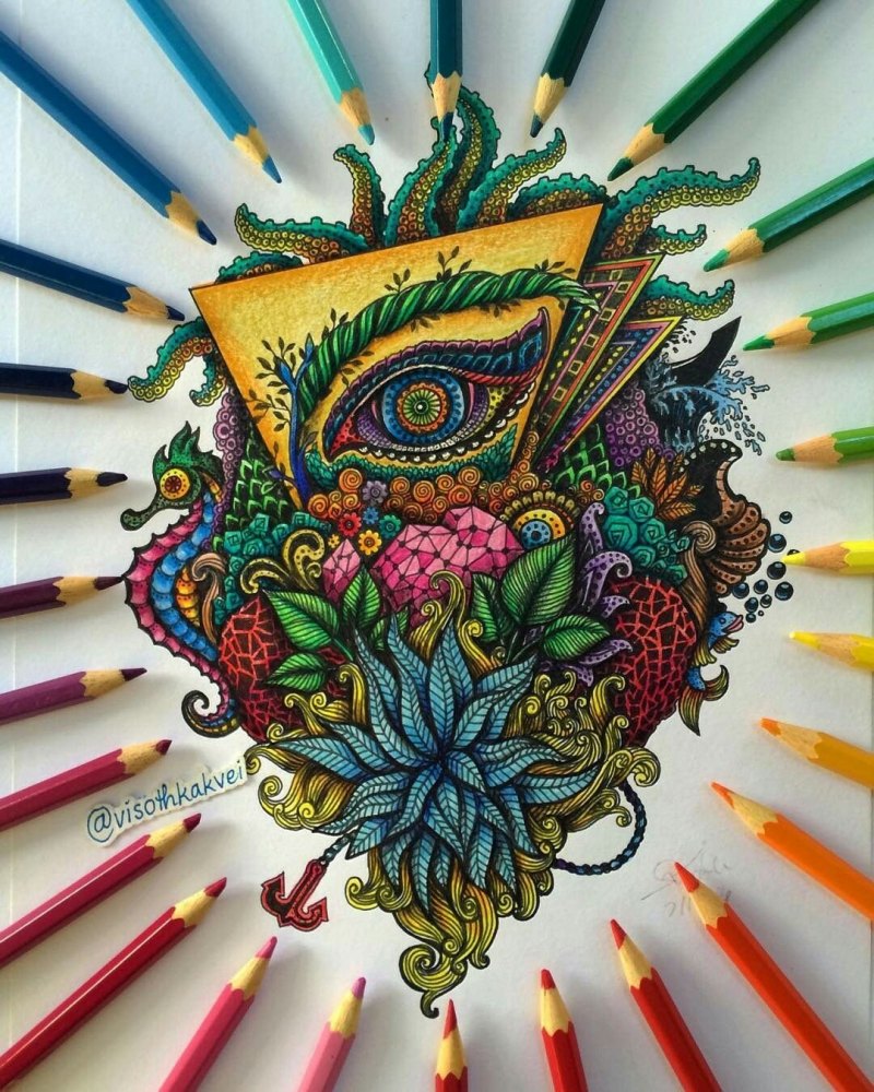 Цветная ручка
