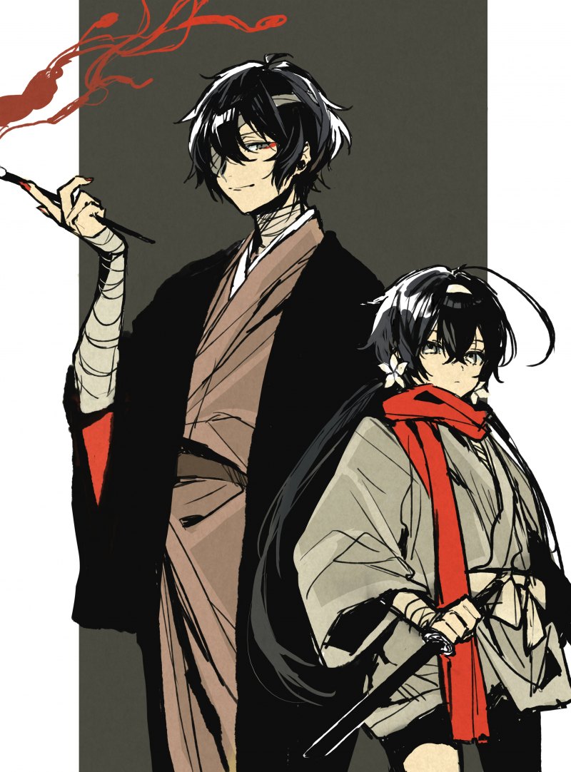 Великий из бродячих псов кёка и Дазай