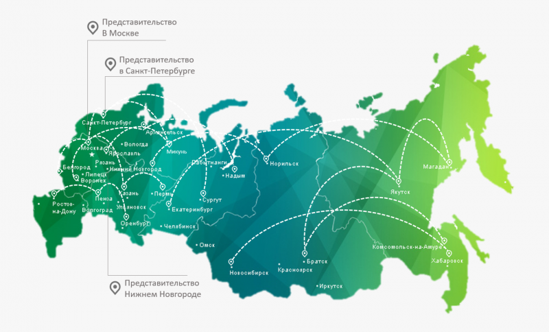 Карта университетов России