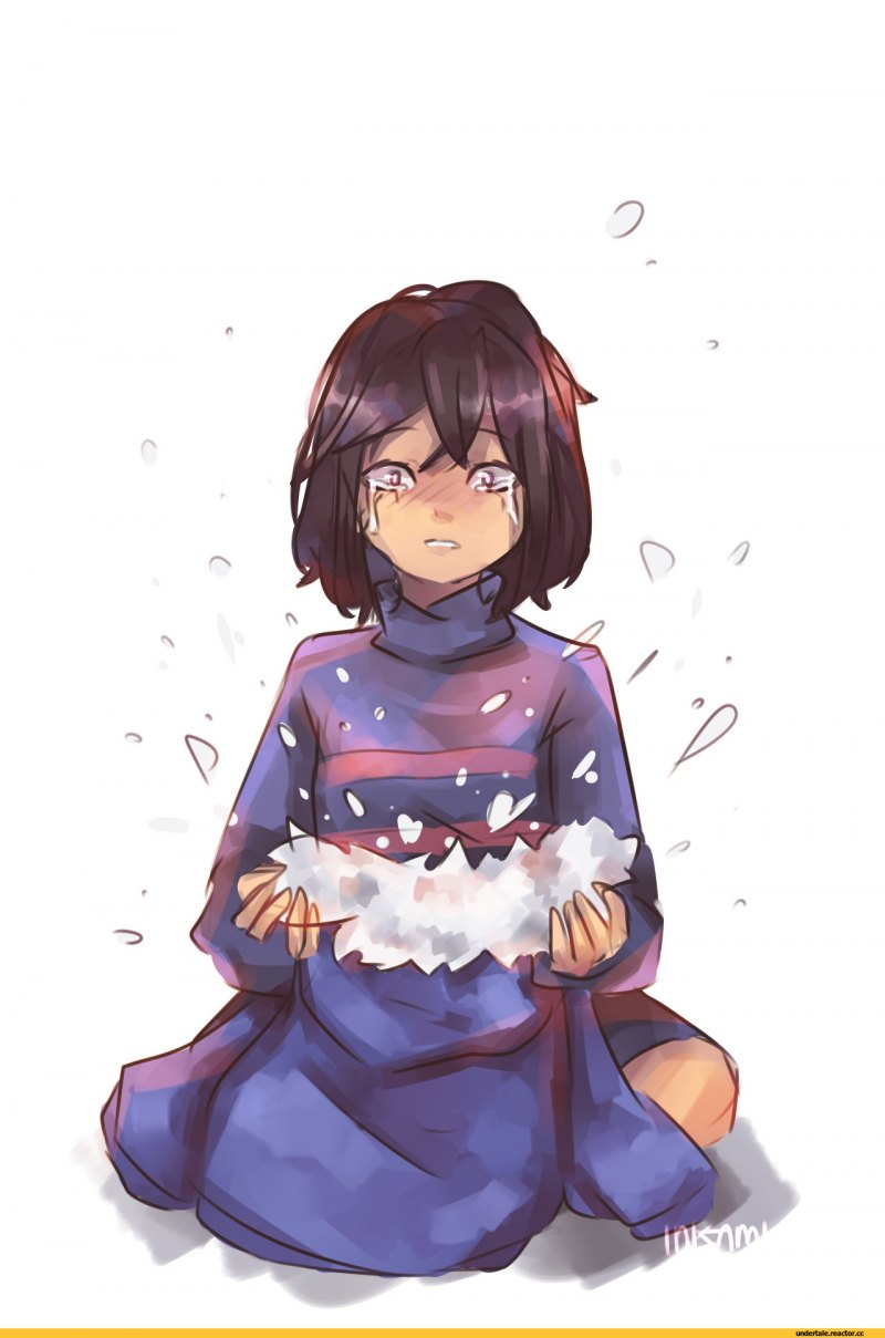 Undertale Фриск плачет