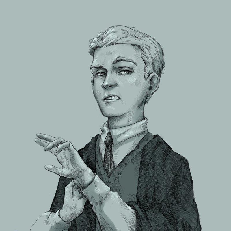 Гарри Поттер наклейки Драко