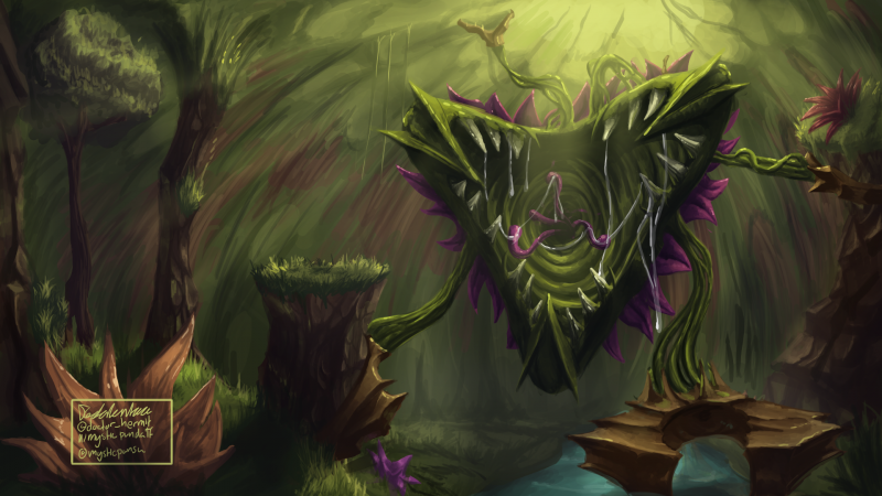Terraria арт босс Плантера