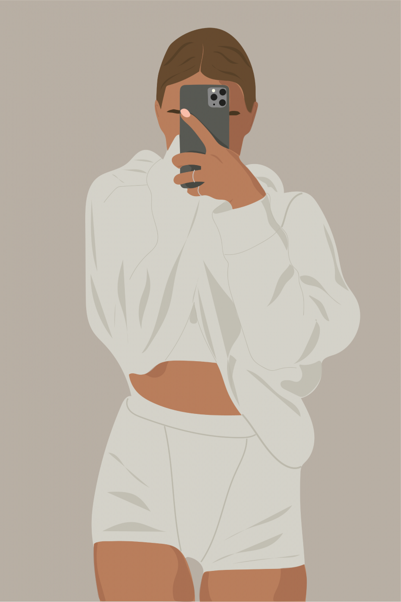 Girl illustration Art без лица