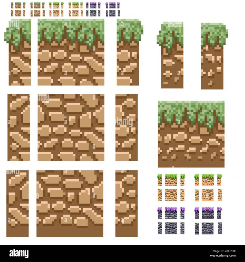 Pixel grass 2d