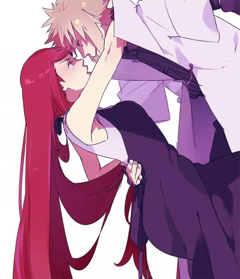 Минато Намикадзе и Кушина в постели