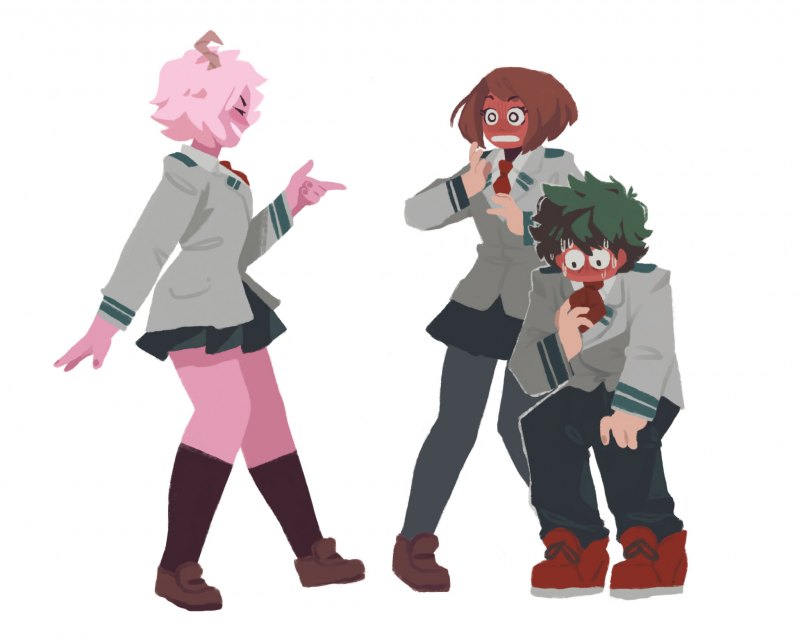 Бакуго Киришима Очако