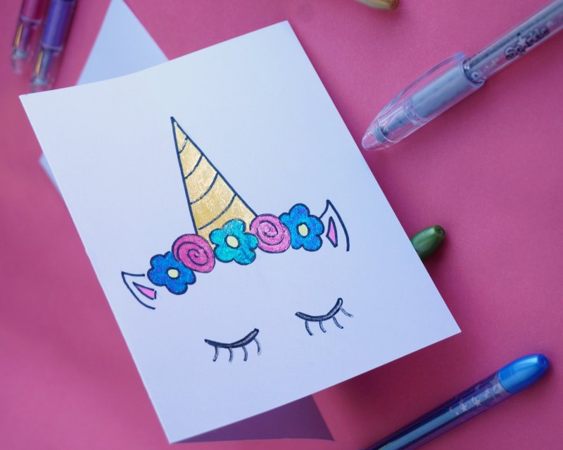 Простые рисунки фломастером прикольные