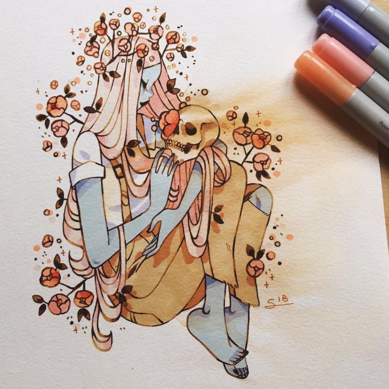 Украсить открытку фломастерами