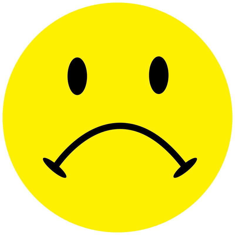 Грустный смайлик