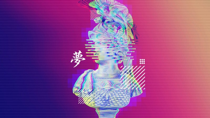 Рисунки в стиле глитч