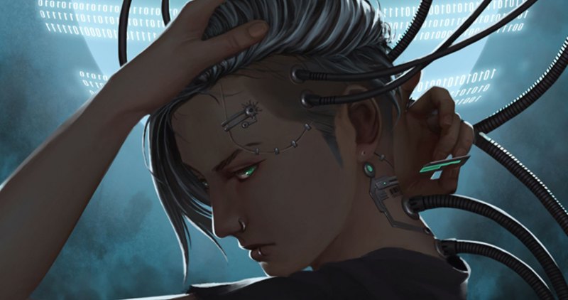 Cyberpunk Нетраннер арт