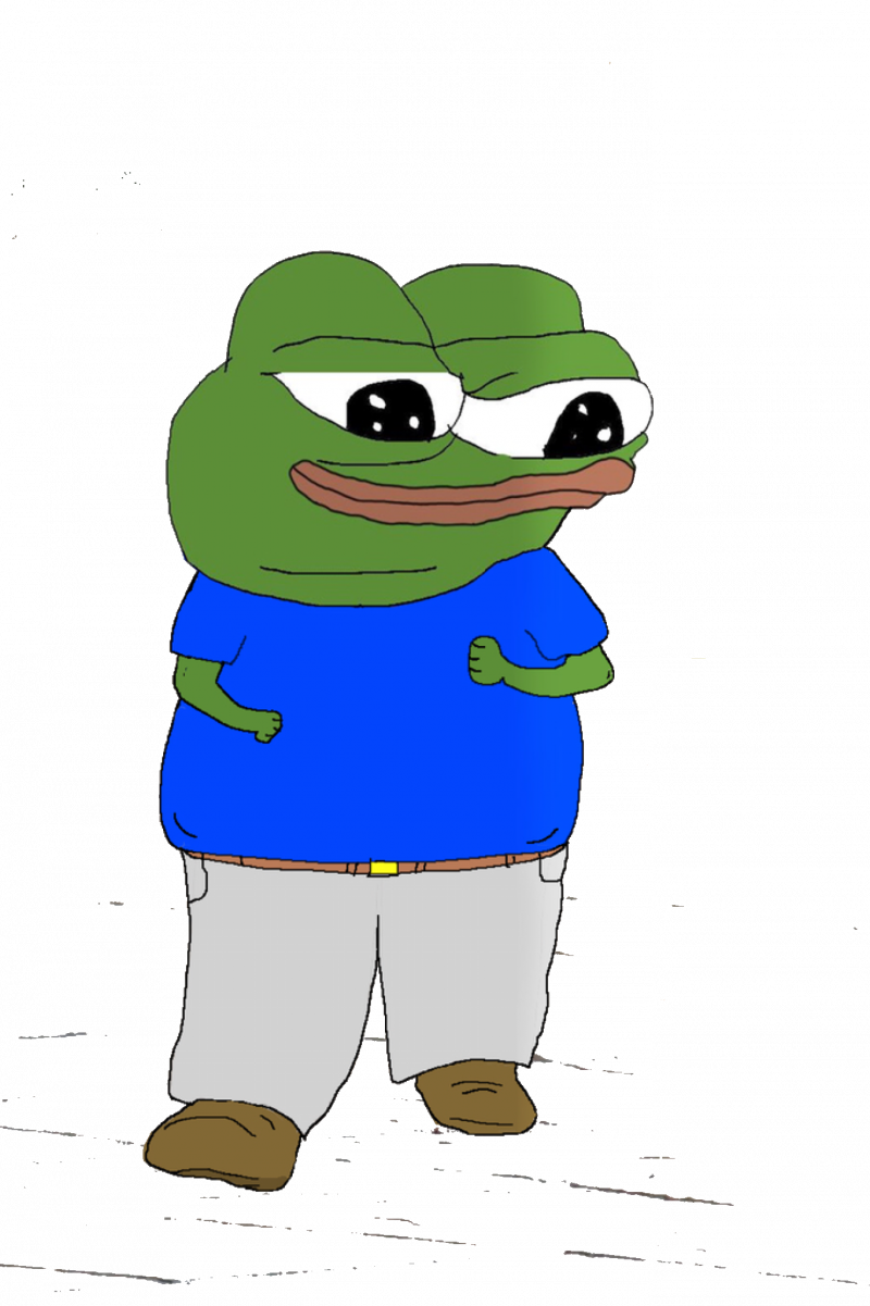 Жабка Пепе в полный рост