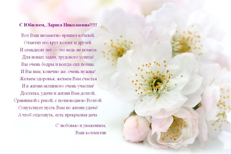 С днём рождения Лариса Васильевна