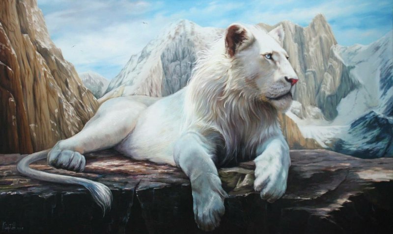 Лев арт