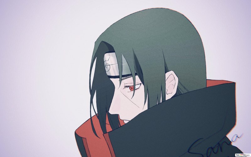Итачи Учиха арт плачет