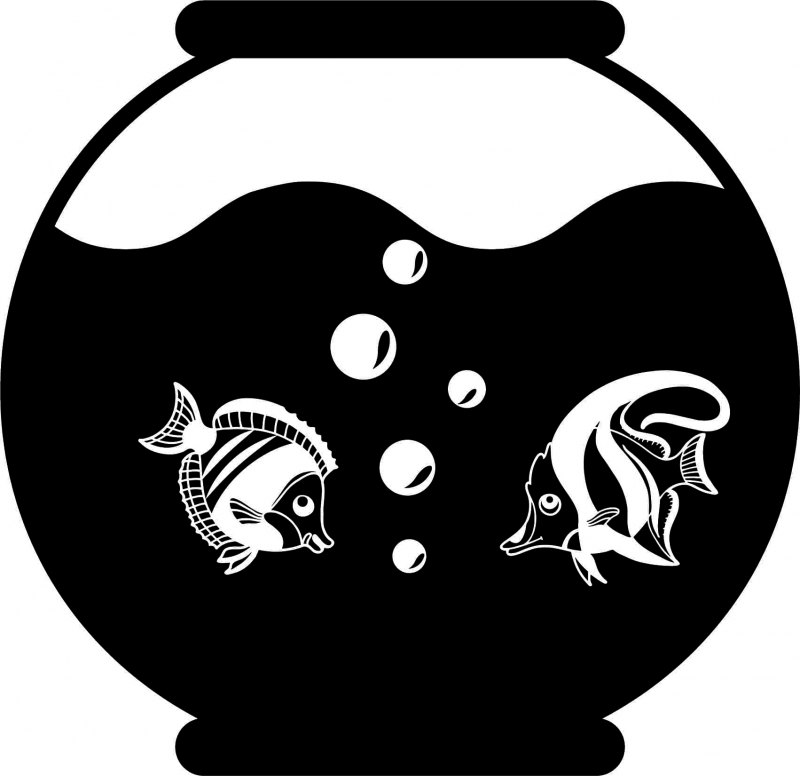 Аквариумная наклейка