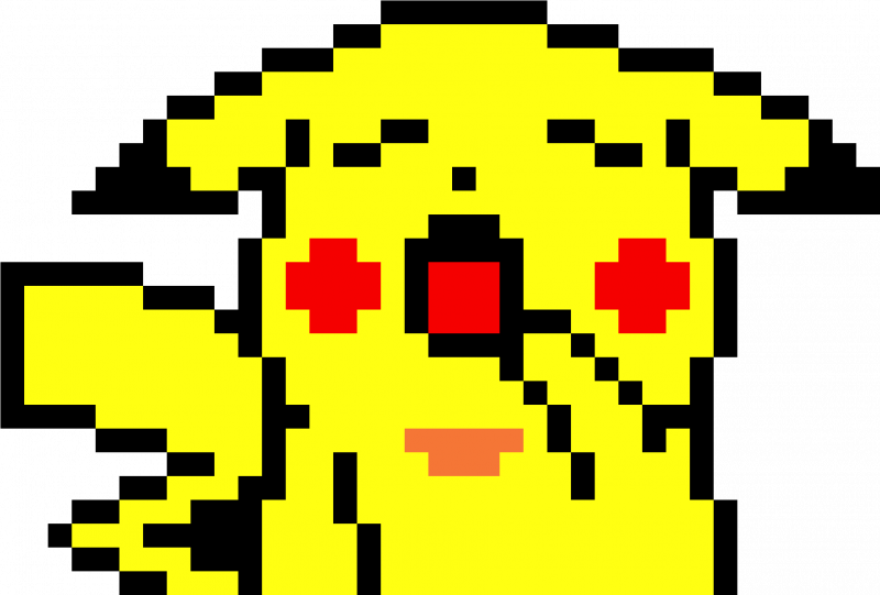 Пикачу из пикселей