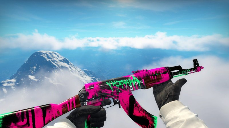 CS go AK 47 неоновая революция