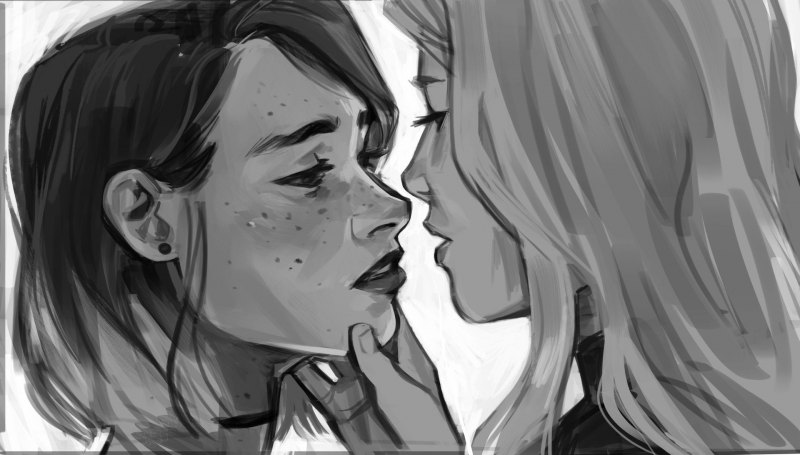 Фемслэш поцелуи