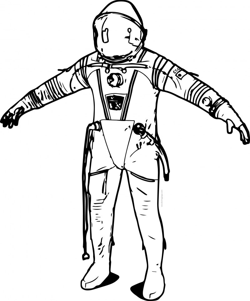Человек в скафандре рисунок