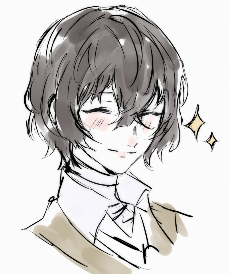 Дадзай Осаму в профиль