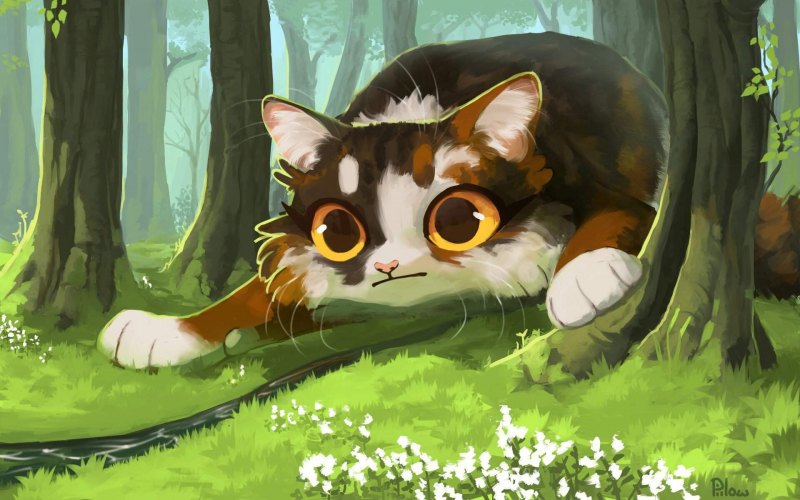 Коты Воители Пестролистая арт
