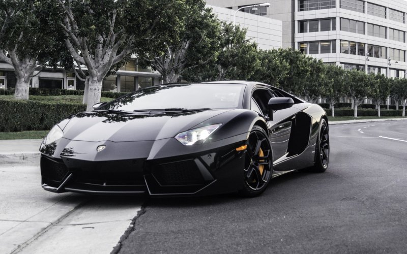 Lamborghini Aventador lp700 чёрный