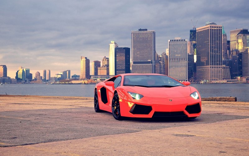 Lamborghini Aventador lp700 красный